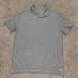 Vuori Men's Gray Strato Tech Polo